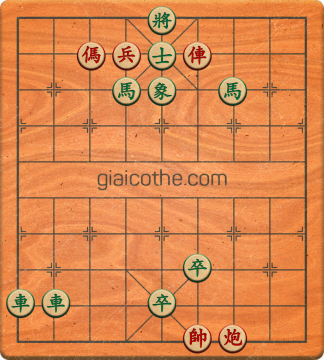 Bàn cờ tướng bài tập Cờ Tướng Khó Nhất màn 1 ván 769 - Độ khó Trung Bình