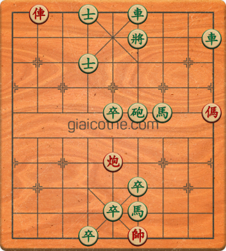 Bàn cờ tướng bài tập Cờ Tướng Khó Nhất màn 1 ván 774 - Độ khó Trung Bình