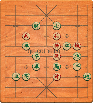 Bàn cờ tướng bài tập Cờ Tướng Khó Nhất màn 1 ván 782 - Độ khó Trung Bình