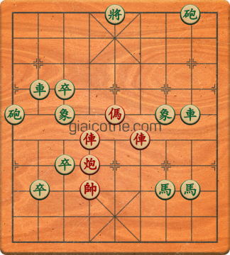 Bàn cờ tướng bài tập Cờ Tướng Khó Nhất màn 1 ván 783 - Độ khó Trung Bình