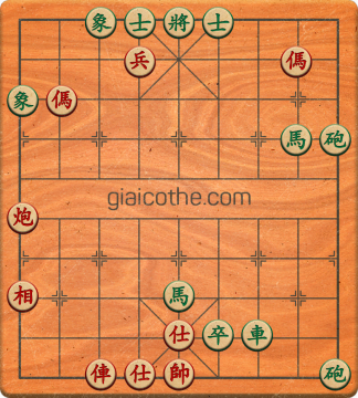 Bàn cờ tướng bài tập Cờ Tướng Khó Nhất màn 1 ván 788 - Độ khó Trung Bình