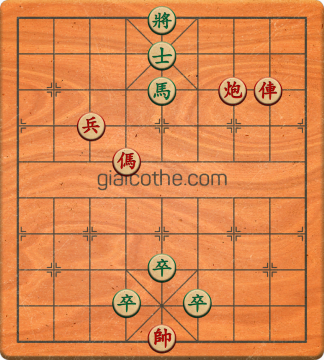 Bàn cờ tướng bài tập Cờ Tướng Khó Nhất màn 1 ván 795 - Độ khó Trung Bình