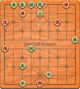 Bàn cờ tướng bài tập Cờ Tướng Khó Nhất màn 1 ván 805 - Độ khó Trung Bình