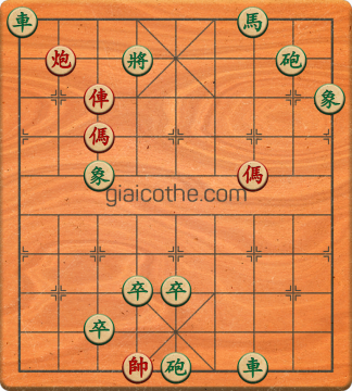 Bàn cờ tướng bài tập Cờ Tướng Khó Nhất màn 1 ván 808 - Độ khó Trung Bình