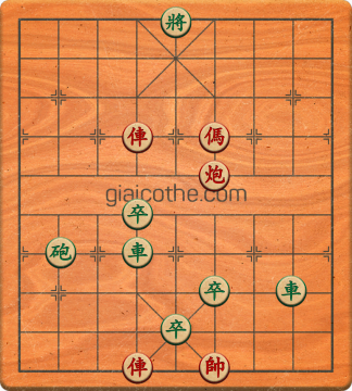 Bàn cờ tướng bài tập Cờ Tướng Khó Nhất màn 1 ván 811 - Độ khó Trung Bình