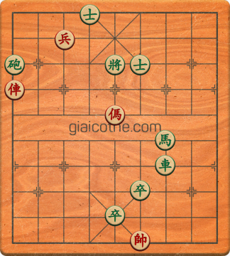 Bàn cờ tướng bài tập Cờ Tướng Khó Nhất màn 1 ván 813 - Độ khó Trung Bình