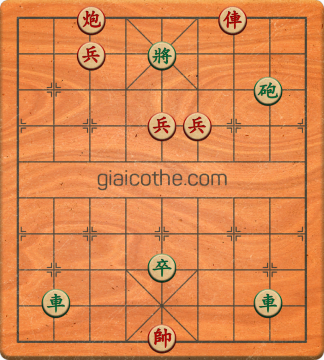 Bàn cờ tướng bài tập Cờ Tướng Khó Nhất màn 1 ván 819 - Độ khó Trung Bình