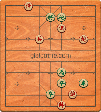 Bàn cờ tướng bài tập Cờ Tướng Khó Nhất màn 1 ván 820 - Độ khó Trung Bình