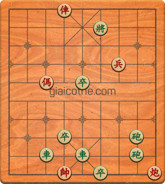 Bàn cờ tướng bài tập Cờ Tướng Khó Nhất màn 1 ván 823 - Độ khó Trung Bình