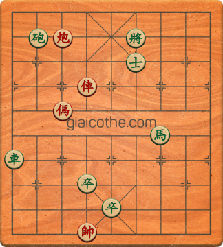 Bàn cờ tướng bài tập Cờ Tướng Khó Nhất màn 1 ván 83 - Độ khó Trung Bình