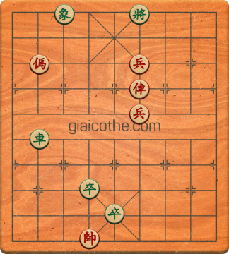 Bàn cờ tướng bài tập Cờ Tướng Khó Nhất màn 1 ván 832 - Độ khó Trung Bình