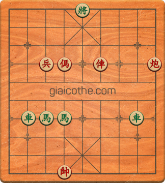 Bàn cờ tướng bài tập Cờ Tướng Khó Nhất màn 1 ván 833 - Độ khó Trung Bình