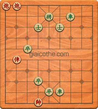 Bàn cờ tướng bài tập Cờ Tướng Khó Nhất màn 1 ván 834 - Độ khó Trung Bình