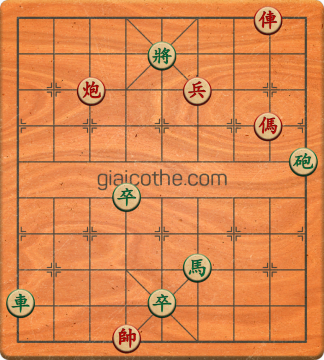 Bàn cờ tướng bài tập Cờ Tướng Khó Nhất màn 1 ván 835 - Độ khó Trung Bình