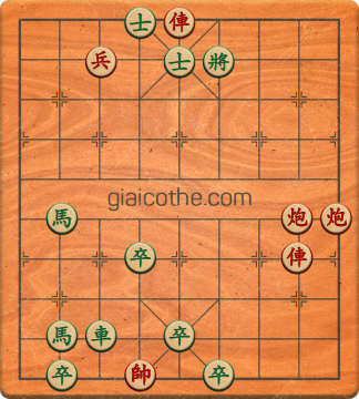 Bàn cờ tướng bài tập Cờ Tướng Khó Nhất màn 1 ván 842 - Độ khó Trung Bình