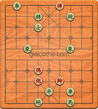 Bàn cờ tướng bài tập Cờ Tướng Khó Nhất màn 1 ván 87 - Độ khó Trung Bình