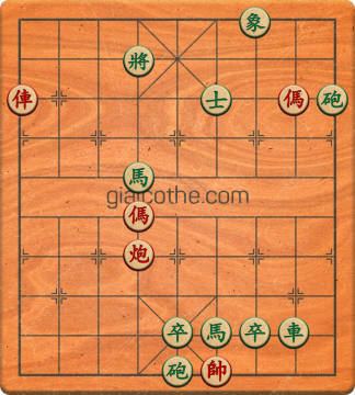 Bàn cờ tướng bài tập Cờ Tướng Khó Nhất màn 1 ván 89 - Độ khó Trung Bình