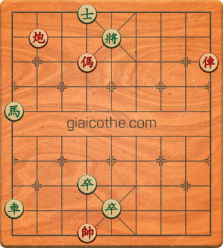 Bàn cờ tướng bài tập Cờ Tướng Khó Nhất màn 1 ván 90 - Độ khó Trung Bình