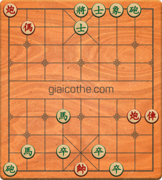 Bàn cờ tướng bài tập Cờ Tướng Khó Nhất màn 1 ván 95 - Độ khó Trung Bình