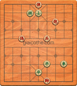 Bàn cờ tướng bài tập Cờ Tướng Khó Nhất màn 1 ván 96 - Độ khó Trung Bình