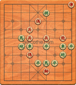 Bàn cờ tướng bài tập Cờ Tướng Khó Nhất màn 2 ván 129 - Độ khó Khó