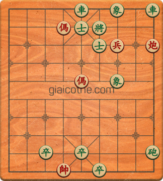 Bàn cờ tướng bài tập Cờ Tướng Khó Nhất màn 2 ván 131 - Độ khó Khó