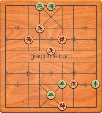 Bàn cờ tướng bài tập Cờ Tướng Khó Nhất màn 2 ván 133 - Độ khó Khó