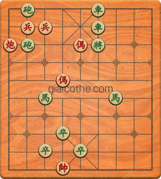 Bàn cờ tướng bài tập Cờ Tướng Khó Nhất màn 2 ván 135 - Độ khó Khó