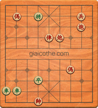 Bàn cờ tướng bài tập Cờ Tướng Khó Nhất màn 2 ván 144 - Độ khó Khó