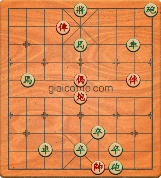 Bàn cờ tướng bài tập Cờ Tướng Khó Nhất màn 2 ván 145 - Độ khó Khó