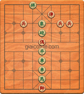 Bàn cờ tướng bài tập Cờ Tướng Khó Nhất màn 2 ván 155 - Độ khó Khó