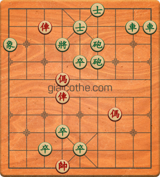 Bàn cờ tướng bài tập Cờ Tướng Khó Nhất màn 2 ván 161 - Độ khó Khó