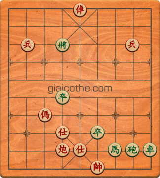 Bàn cờ tướng bài tập Cờ Tướng Khó Nhất màn 2 ván 163 - Độ khó Khó