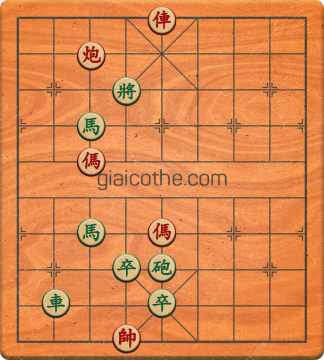 Bàn cờ tướng bài tập Cờ Tướng Khó Nhất màn 2 ván 166 - Độ khó Khó