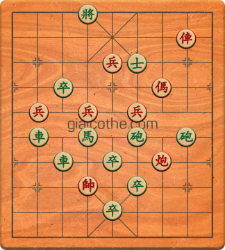 Bàn cờ tướng bài tập Cờ Tướng Khó Nhất màn 2 ván 167 - Độ khó Khó