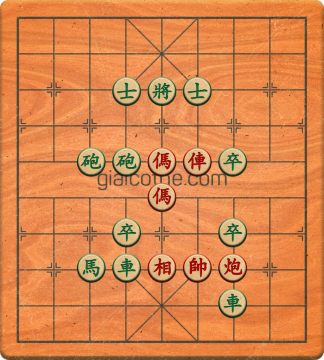 Bàn cờ tướng bài tập Cờ Tướng Khó Nhất màn 2 ván 17 - Độ khó Khó