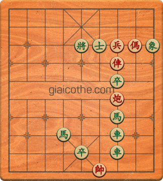 Bàn cờ tướng bài tập Cờ Tướng Khó Nhất màn 2 ván 204 - Độ khó Khó