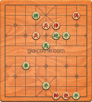 Bàn cờ tướng bài tập Cờ Tướng Khó Nhất màn 2 ván 207 - Độ khó Khó