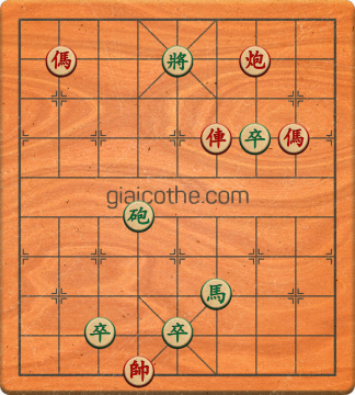 Bàn cờ tướng bài tập Cờ Tướng Khó Nhất màn 2 ván 208 - Độ khó Khó