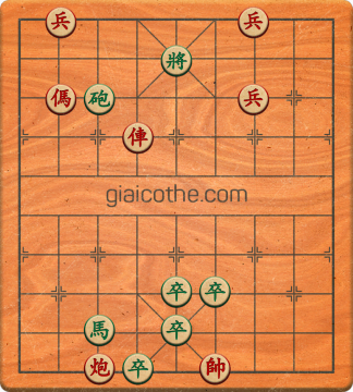 Bàn cờ tướng bài tập Cờ Tướng Khó Nhất màn 2 ván 217 - Độ khó Khó