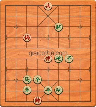 Bàn cờ tướng bài tập Cờ Tướng Khó Nhất màn 2 ván 221 - Độ khó Khó