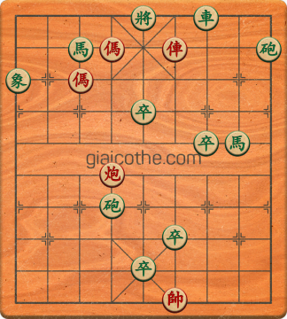 Bàn cờ tướng bài tập Cờ Tướng Khó Nhất màn 2 ván 23 - Độ khó Khó