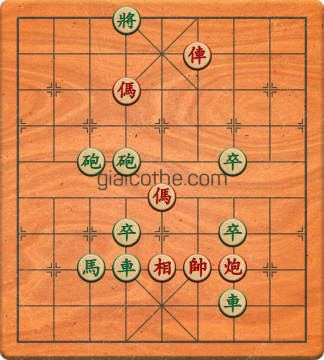 Bàn cờ tướng bài tập Cờ Tướng Khó Nhất màn 2 ván 230 - Độ khó Khó