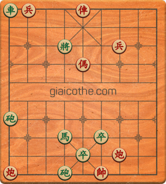 Bàn cờ tướng bài tập Cờ Tướng Khó Nhất màn 2 ván 233 - Độ khó Khó