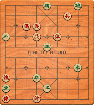 Bàn cờ tướng bài tập Cờ Tướng Khó Nhất màn 2 ván 240 - Độ khó Khó