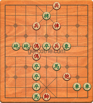 Bàn cờ tướng bài tập Cờ Tướng Khó Nhất màn 2 ván 284 - Độ khó Khó