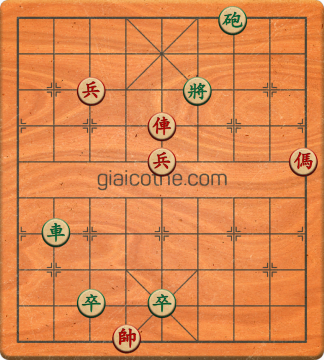 Bàn cờ tướng bài tập Cờ Tướng Khó Nhất màn 2 ván 29 - Độ khó Khó