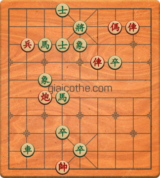 Bàn cờ tướng bài tập Cờ Tướng Khó Nhất màn 2 ván 3 - Độ khó Khó