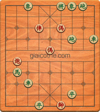 Bàn cờ tướng bài tập Cờ Tướng Khó Nhất màn 2 ván 302 - Độ khó Khó