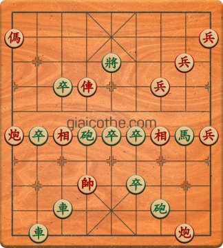 Bàn cờ tướng bài tập Cờ Tướng Khó Nhất màn 2 ván 315 - Độ khó Khó